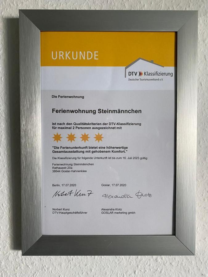 Steinmaennchen Ferienwohnung Гослар Екстериор снимка